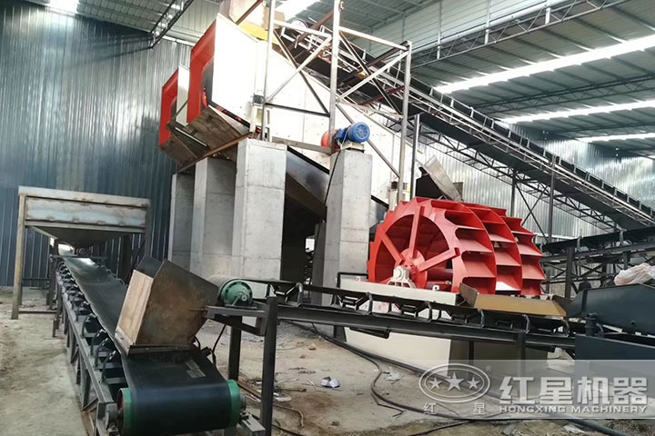 洗砂機、輸送機
